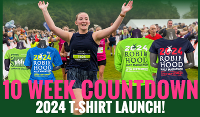 Robin Hood Half Marathon Unveils 2024 T-Shirts Amid Record-Breaking Entries