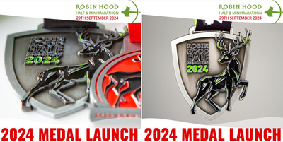 100 Days to Go: Robin Hood Half Marathon Anticipates Record Turnout and Unveils 2024 Medal